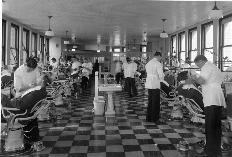 "A Clinic in the Dental School," n.d.