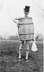 A "Horrible" in a barrel from the Junior class, 1918