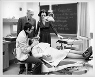 Examination of patient at Dental School, 1974