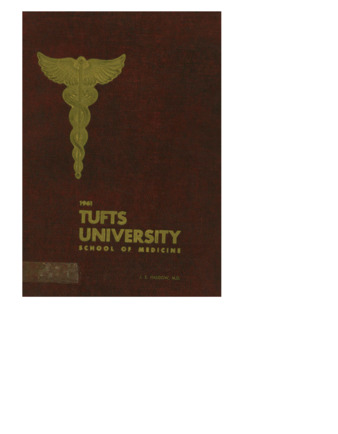 1961 Tufts University School of Medicine [yearbook], 1961