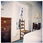 A bedroom at Glen Arden Farm in Pawling, New York, 1957